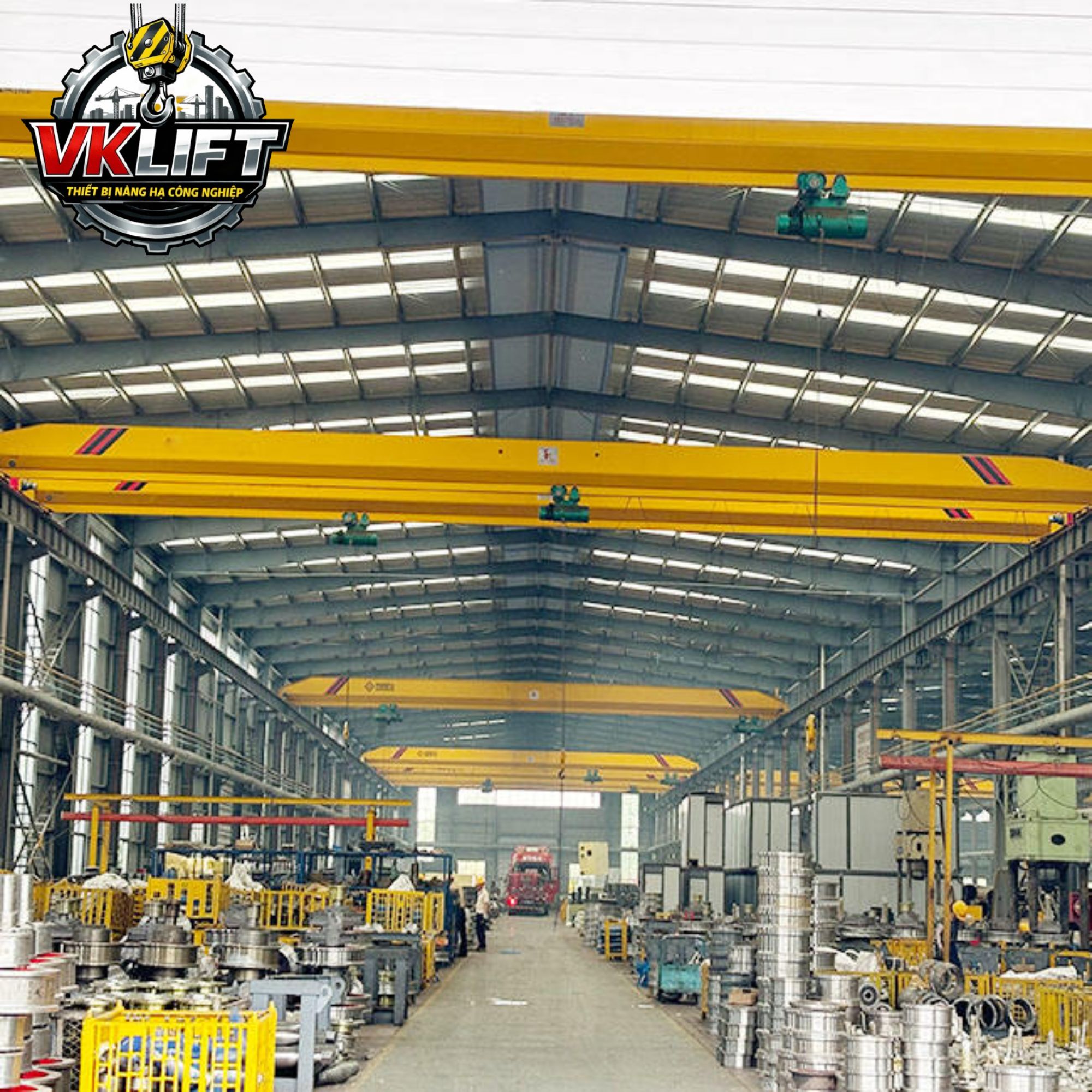 Cầu Trục Giúp Giảm Thời Gian Trung Chuyển Vật Tư Trong Xưởng Như Thế Nào